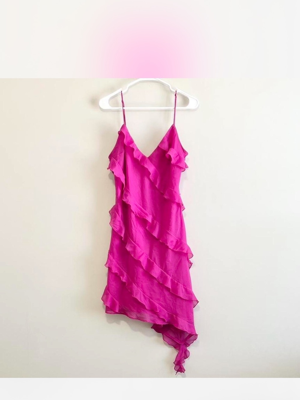 NWT Abercrombie Tall Ruffled Asymmetric Mini Dress